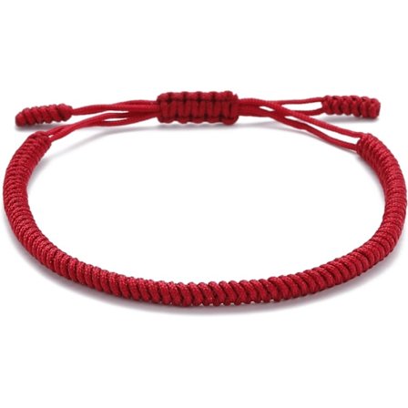 Håndlaget Tibetansk Lykke Armbånd for Kvinner, Menn, Tenåringer, Justerbar Størrelse Vennskapsgave Håndlaget Tau Flettet Chakra Armbånd