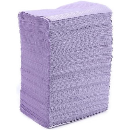 125 tannlegeforklær, 45 * 35 cm, 3-lags engangs vanntett