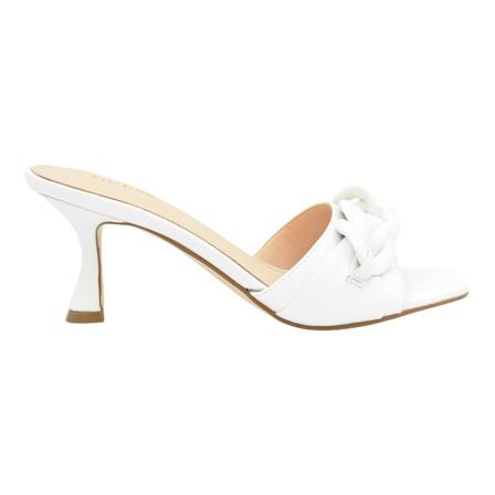 Guess, Heeled Mules Wit, Dames, Maat:36 EU