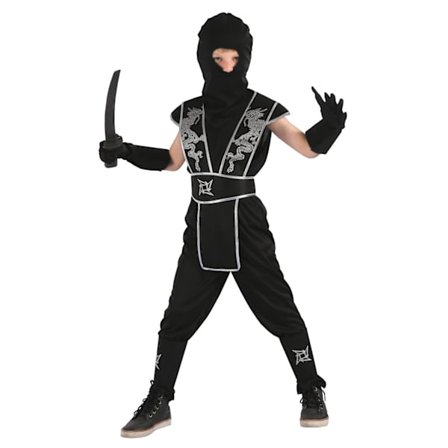 Udklædning Halloween Ninja Størrelse L