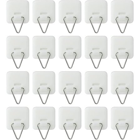 20 stk. usynlige selvklæbende tallerkenophæng, plastik tallerkenophæng, vægtallerkenophæng, displayholder til tallerkener, billeder, 