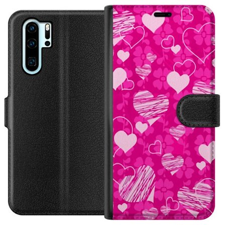 Kompatibelt Lommeboketui til Huawei Huawei P30 Pro PopHjerteMønster