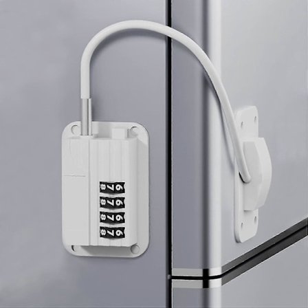 Kylskåpslås med lösenord, Barnsäkert kylskåpslås för kylskåp, skåp och lådor, dörrar