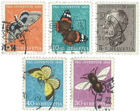 Schweiz 1950 - MICHEL 550/54 - Stemplet