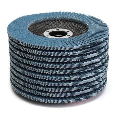 10 stk. slipeskiver 125 mm 80 korning lamellskive slipepoleringshjul verktøysliper