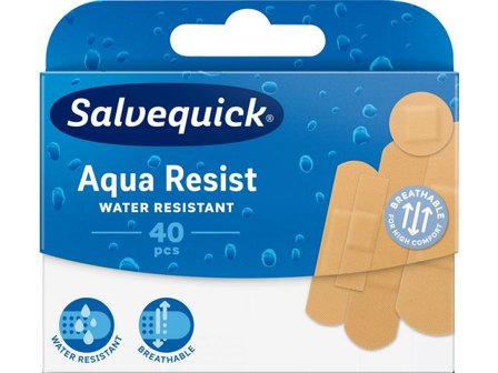 Salvequick Plåster Aqua Resist Mix 40/fp - Lyreco - Skyddsutrustning > Första Hjälpen > Plåster