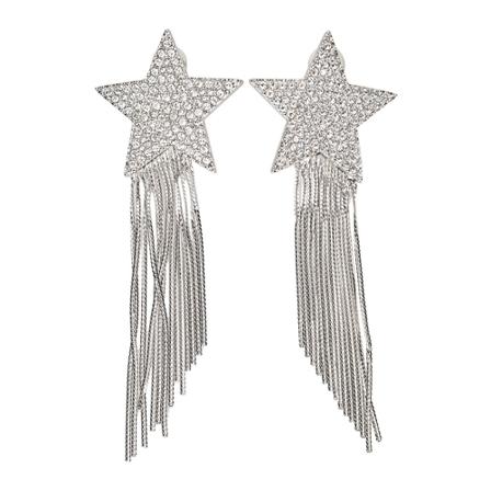 Saint Laurent, Earrings Grijs, Dames, Maat:ONE Size