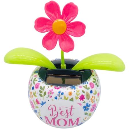 Bilpynt, solcelledansende biler, solcelledansende dukker, blomsterdekorasjonsdukker, solcelledansende blomster, blomsterpotte-svingende leker, 