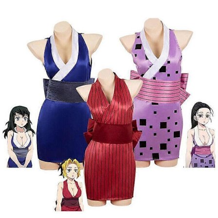 Demon Slayer Suma Hinatsuru Makio Cosplay -asu Uzui Tengenin vaimojen yhtenäinen mekko Entertainment District Arc-WELLNGS