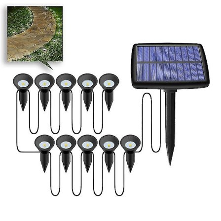 En till tio utomhus sol LED väg begravd innergård trädgård mark