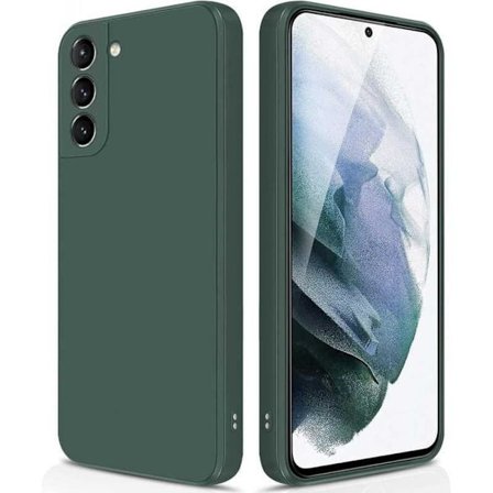 Samsung S22 Cover, Mat Grøn Gummibelagt Etui med Kamerabeskyttelse[JUN]