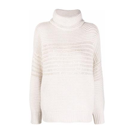 Brunello Cucinelli, Sweater Beige, Dames, Maat:M