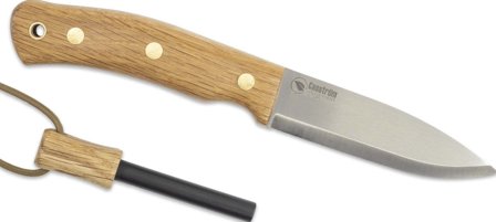 Casström No.10 Swedish Forest Knife Sleipner puukko kipinäraudalla, Oak/Scandi - Vuoluveitsi