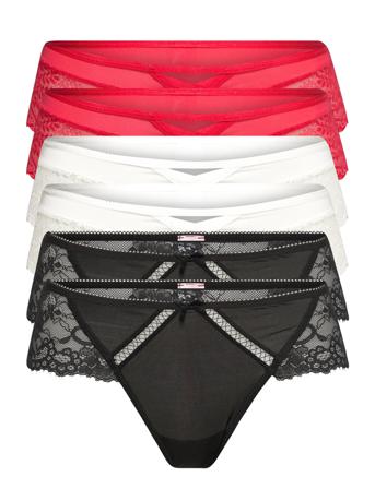6-Pack Lola Boxerstring Lingerie Panties Brazilian Panties Svart Hunkemöller