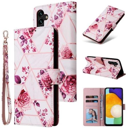 Samsung A13 5G / A04s Trendy pung-etui Sparkle 4-RUMMET