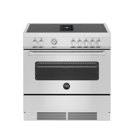 Bertazzoni MASCH94I1EXT Master Induktionskomfur med integreret blæser, rustfrit stål | KitchenOne