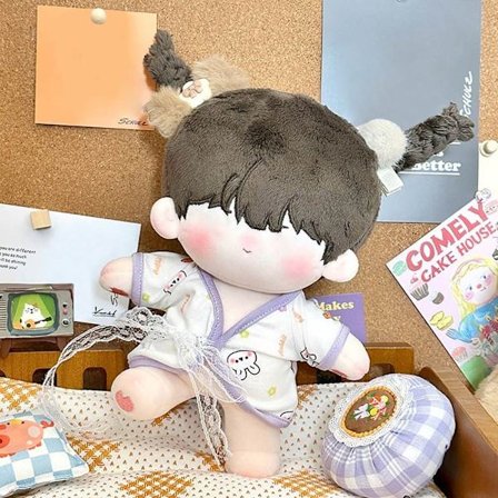 20cm Dukkeklær Bomullspyjamas LILLA