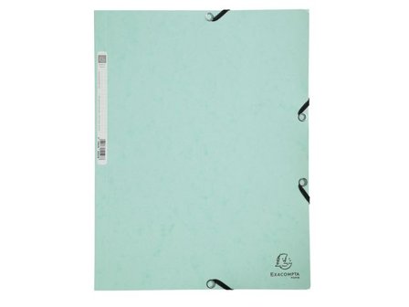 Exacompta Gummibandsmapp 3kl A4 mintgrön - Lyreco - Kontorsmaterial - Mappar och plastfickor - Gummibandsmappar 3-klaff - Kartong
