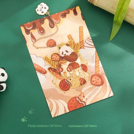Metal Panda Bookmark Book Clip STYLE 8 STYLE 8
