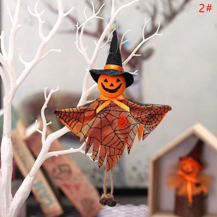 Halloween Docka Hängande Hänge Black Cat Witch Pumpkin Ghost Fu