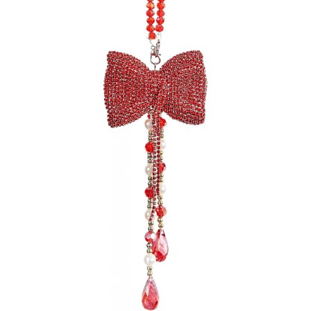 Bling Bilspeil Hengetilbehør, Bakspeil Charms Ornament, Rhinestone Bilpynt, Bilheng Innvendig, Søt Bil