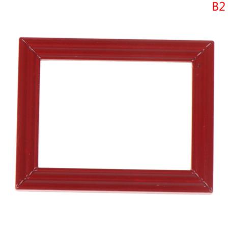 1: 12 Dollhouse Mini Legering Fem Färg Fotoram Diy Foto Fra