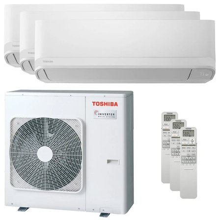 Condizionatore Toshiba Seiya Classic 2025 trial split 12000+18000+24000 BTU inverter A++ unità esterna 10 kW