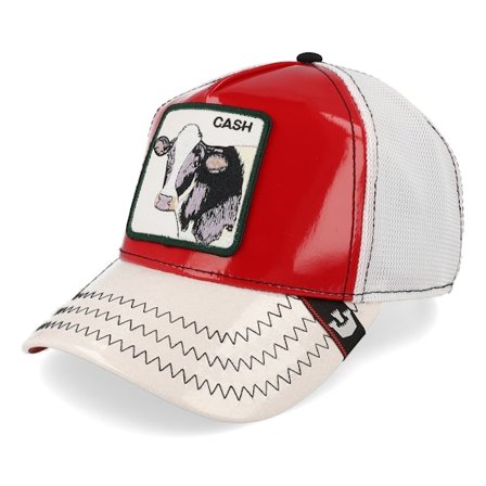 Goorin Bros. - Rød trucker Caps - Patent Leather Golden Calf Red/White Trucker @ Hatstore