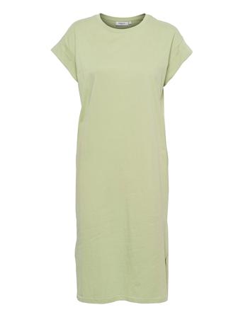 Elisse Alva Ss Dress Green MOSS COPENHAGEN