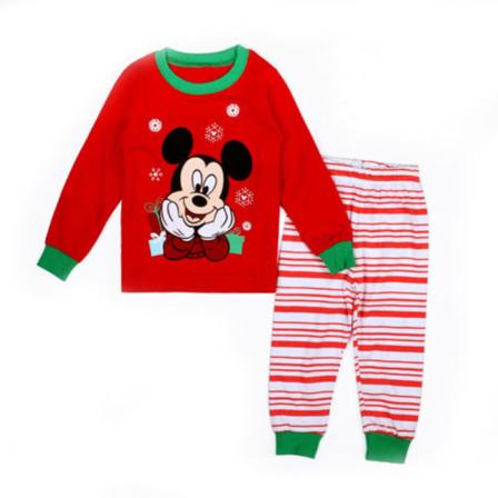 Barn Pojkar Flickor Mickey Mouse Jul Pyjamas Set Nattkläder Pyjamas Hemkläder B 90cm