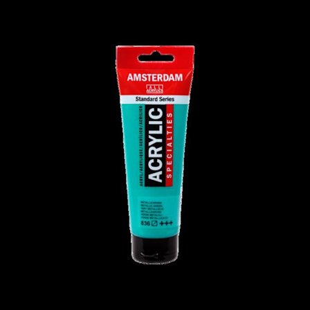 Akrylfärg Talens AMSTERDAM, 120 ml Metallic Grön