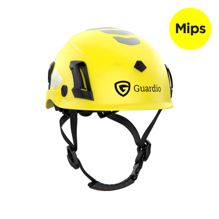 Guardio Armet Volt Vernehjelm Gul Hi-Vis, Hodebeskyttelse