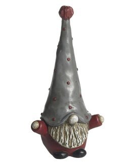 Tomten Hugo Svart/grå - 18 cm - Jul - Nääsgränsgården