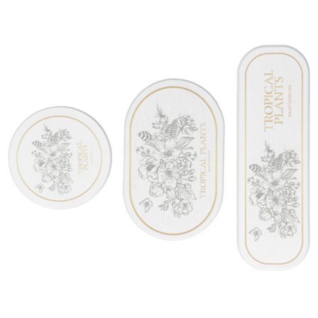 Diatomitt Coaster Matte Varmeisolerende Dekkebrikke for Vask Toalett Såpe