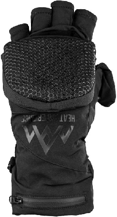 Heat Experience Heated Pullover Mittens Black Unisex