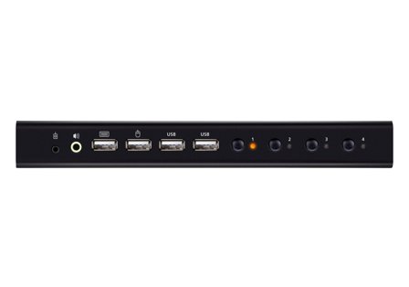 ATEN N CS784H - KVM / audio / USB switch - 4 x KVM / audio / USB - 1 local user - desktop