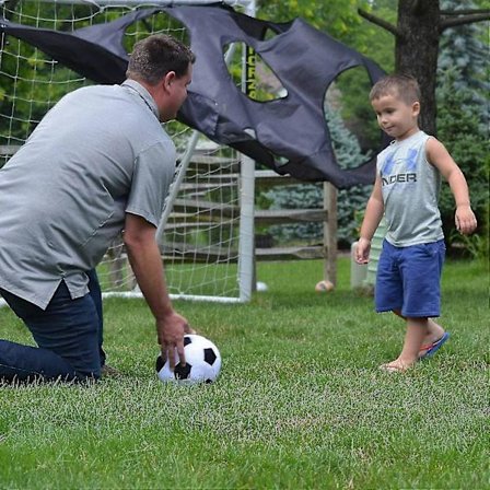 Fodboldpude, blød fyldt fodboldplyspude, blød plysfodboldpude