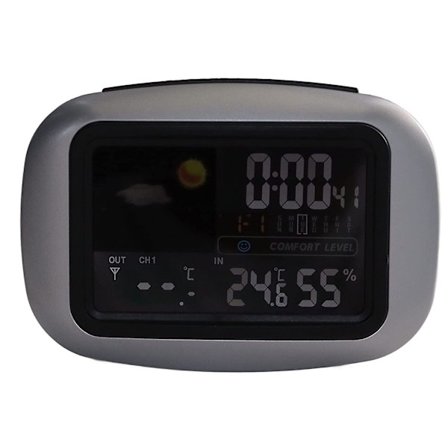 Väderstations termometer, färgskärm väder hygrometer termometer för växthus kontor hem