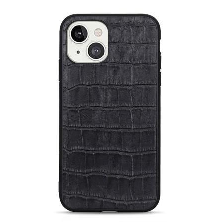 Iphone 13 - Krokodil Textur Hybrid Skal - Svart