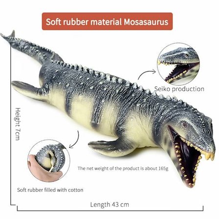 Uusi Mosasaurus-lelu, realistiset hahmot, elävä Mosasaurus, Jurassic-dinosaurusten maailman hahmo, Mosasaurus-mallikoriste, lahja lasten lelu