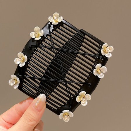 Pearl Stretch hårkam Dobbeltrækket hårkam 1 1