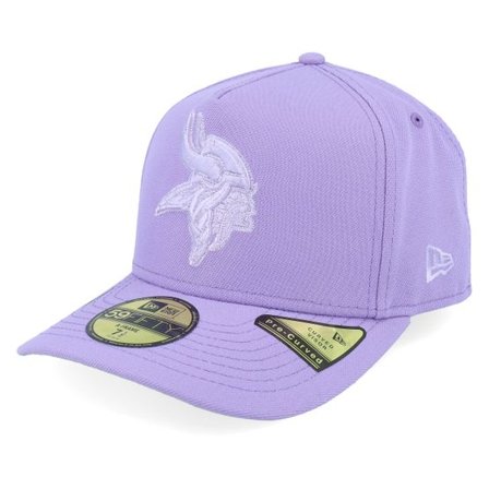 New Era - NFL Lila fitted Keps - Minnesota Vikings 59FIFTY Color Pack Pastel Purple A-frame Fitted @ Hatstore