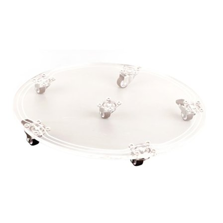 Rund gennemsigtig akrylplade Varme og køle Airconditionering Bundbeslag Renere Varmebase