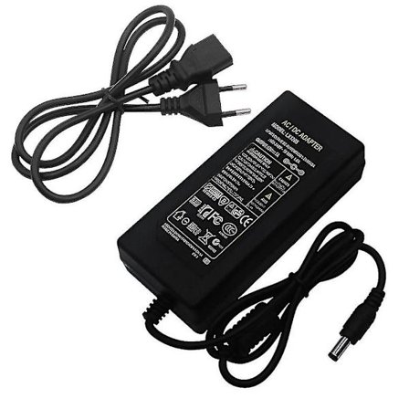 12V 5A 60W Nätadapter AC till Adapter Kompatibel med 5050 3528 Flexibla LED-Strips