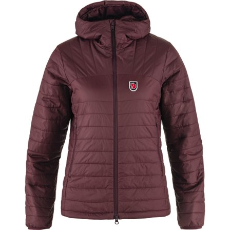 Fjällräven Women's Expedition X-lätt Hoodie in Port | Size: Small, Recycled Polyamide
