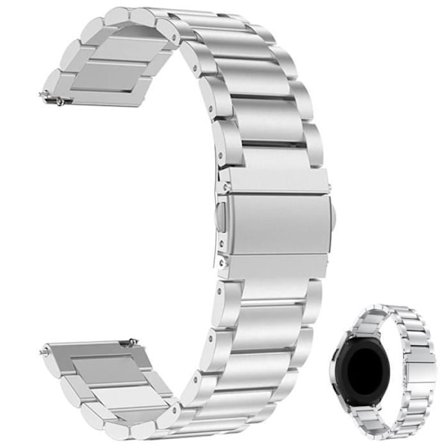 Klockarmband - Rostfritt stål - 22mm - Silver - Kompatibelt med Samsung Gear S3/Huawei Watch GT 2