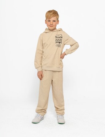 The New Tnniko Uni Melange Sweatpants - Beige - 170/176