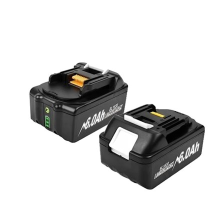Makita 18V Batteri, 6Ah Kapacitet, Lithium-Ion Teknologi, 2 stk 6Ah