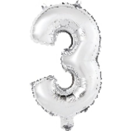 Gaggs Sifferballong Nr 3 86 cm, Silver