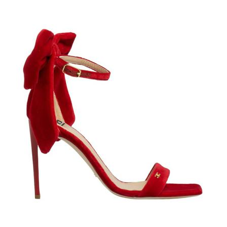 Elisabetta Franchi, High Heel Sandals Czerwony, Kobieta, Rozmiar: 37 EU